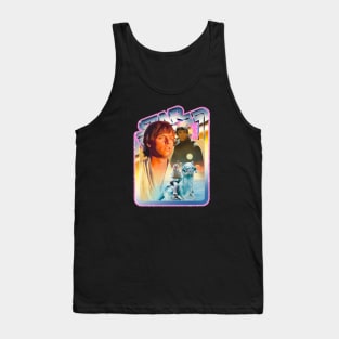 The Hero (pink starfield, chrome border) Tank Top